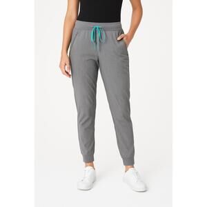 Figs‎ Pants Womens Medium Grey Joggers Drawstring Waist Pockets